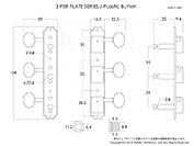 3 PER PLATE SERIES / Plastic Button