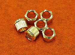 HEX HEAD TUNERS BUSHING - Gold (SET 6) (1/4 ID)