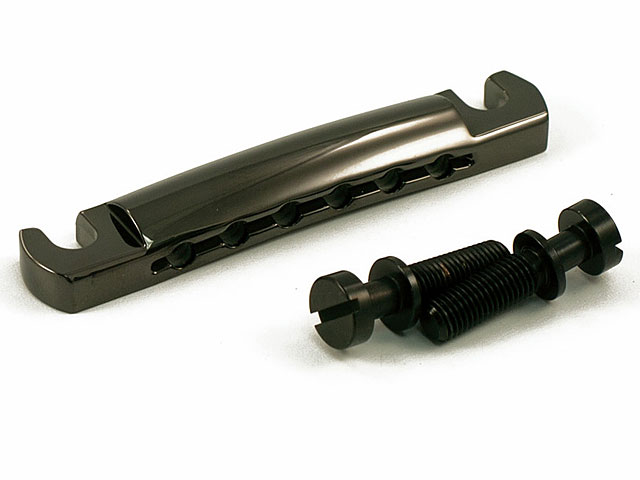 VINTAGE STANDARD STOP TAILPIECE / ZINC / Black