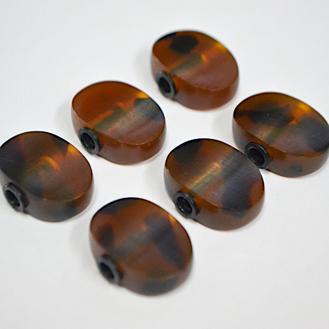 ペグボタン オーバル Faux Tortoise（人工べっ甲）＜GOTOH用＞